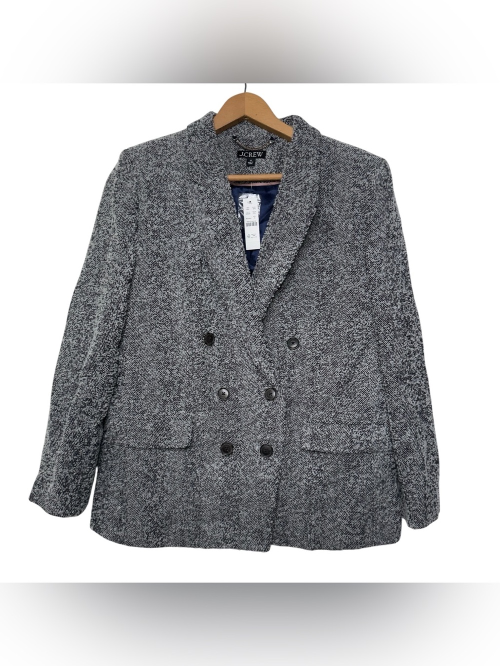 J. Crew Relaxed double-breasted blazer in Italian flecked herringbone Size 10